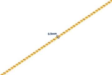 Miore Kette Damen Halskette mit tropfen Anhänger Edelstein/Geburtsstein Smaragd in grün Kette aus Gelbgold 9 Karat / 375 Gold, Halsschmuck 45 cm lang - 3