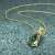 Miore Kette Damen Halskette mit Tropfen Anhänger Edelstein/Geburtsstein Smaragd in grün Kette aus Gelbgold 9 Karat / 375 Gold Halsschmuck 45 cm lang - 2