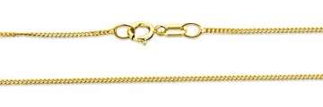 Miore Kette - Halskette Damen Kette Gelbgold 9 Karat / 375 Gold mit Herz Süßwasserperle 45 cm - 2