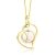 Miore Kette - Halskette Damen Kette Gelbgold 9 Karat / 375 Gold mit Herz Süßwasserperle 45 cm - 1