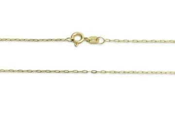 Miore Kette - Halskette Damen Kette Gelbgold 9 Karat / 375 Gold Süßwasserperle 45 cm - 3