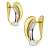 Miore Ohhringe Damen Ohrclips Bicolor Gelbgold und Weißgold 14 Karat / 585 Gold, Ohrschmuck - 3