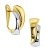 Miore Ohhringe Damen Ohrclips Bicolor Gelbgold und Weißgold 14 Karat / 585 Gold, Ohrschmuck - 1