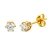 Miore Ohrringe Damen 0.50 Ct Solitär Diamant Ohrstecker aus Gelbgold 18 Karat / 750 Gold, Ohrschmuck mit Diamanten Brillanten - 1