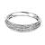 Miore Ring Damen mehrreihiger Diamant Pavé Ehering Weißgold 9 Karat / 375 Gold Diamanten Brillanten 0.23 Ct, Schmuck - 4