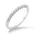 Miore Schmuck Damen 0.15 Ct Diamant Ewigkeitsring mit Diamanten Brillanten Ring aus Weißgold 18 Karat / 750 Gold - 1