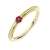 Miore Schmuck Damen Verlobungsring mit Edelstein/Geburtsstein Rubin in rot Ring aus Gelbgold 9 Karat/ 375 Gold - 2