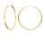 MyGold Damen Creolen Ohrringe Gelbgold 333 Gold (8 Karat) Ohne Steine Ø 30mm Hochglanz Goldohrringe Goldcreolen Damenohrringe Ohrschmuck Geschenk Für Frauen Paloma Blanca C-04112-G301-30mm/1.5mm - 2