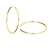 MyGold Damen Creolen Ohrringe Gelbgold 333 Gold (8 Karat) Ohne Steine Ø 30mm Hochglanz Goldohrringe Goldcreolen Damenohrringe Ohrschmuck Geschenk Für Frauen Paloma Blanca C-04112-G301-30mm/1.5mm - 3