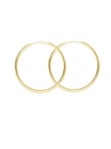 MyGold Damen Creolen Ohrringe Gelbgold 333 Gold (8 Karat) Ohne Steine Ø 30mm Hochglanz Goldohrringe Goldcreolen Damenohrringe Ohrschmuck Geschenk Für Frauen Paloma Blanca C-04112-G301-30mm/1.5mm - 4