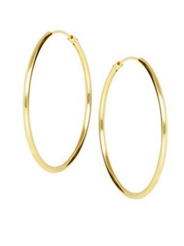 MyGold Damen Creolen Ohrringe Gelbgold 333 Gold (8 Karat) Ohne Steine Ø 30mm Hochglanz Goldohrringe Goldcreolen Damenohrringe Ohrschmuck Geschenk Für Frauen Paloma Blanca C-04112-G301-30mm/1.5mm - 1