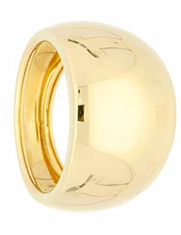 MyGold Ring Gelbgold 585 Gold (14 Karat) Ohne Stein Schlicht Gr. 54 Damenring Breit 14mm Goldring 3,5gr Wilshere R-06062-G401-W54 - 3
