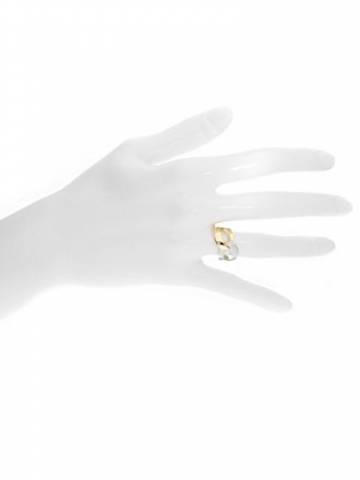 MyGold Ring Goldring Gelbgold Weißgold 585 Gold (14 Karat) Bicolor Ohne Stein Matt Glanz Schlicht Damenringe Goldringe Gr. 54 Illos R-07930-G463-W54 - 6