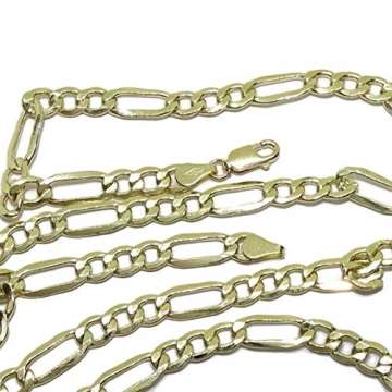 Never Say Never, Halskette aus 18-karätigem Gelbgold, für Herren, Modell 3 x 1, 6 mm lang und 60cm breit 11,70 g 18-karätiges Gold. - 3