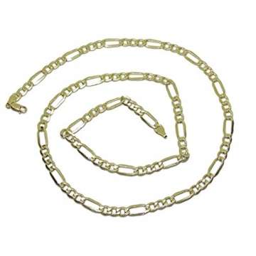 Never Say Never, Halskette aus 18-karätigem Gelbgold, für Herren, Modell 3 x 1, 6 mm lang und 60cm breit 11,70 g 18-karätiges Gold. - 1
