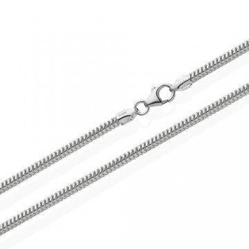 NKlaus echte 925er Sterlingsilber Silber Schlangenkette Silberkette 45cm 2,40mm 11gr 5942 - 1
