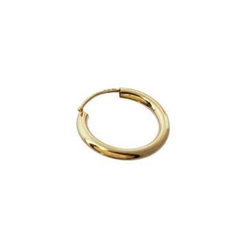 NKlaus EINZEL 333 gelb Gold CREOLE Ohrring Ohrschmuck rund Goldohrring 20mm 1850 - 2