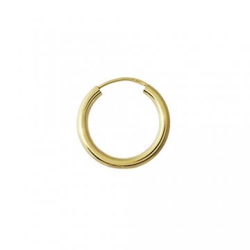 NKlaus EINZEL 333 gelb Gold CREOLE Ohrring Ohrschmuck rund Goldohrring 20mm 1850 - 1