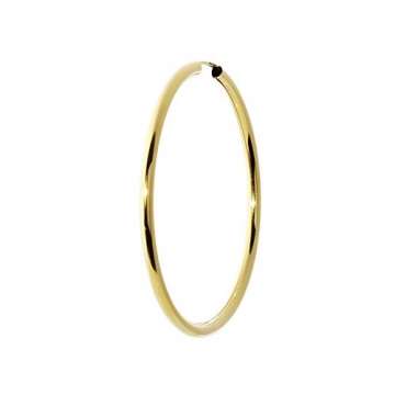 NKlaus Einzeln 333 Gold gelbgold Creole Ohrring Ohrschmuck rund Goldohrring 50mm 9018 - 2