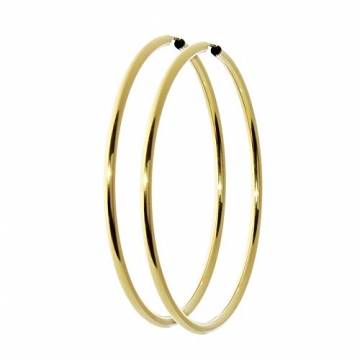 NKlaus Paar 333 Gold gelbgold Creolen Ohrringen Ohrschmuck rund Goldohrringe 60mm 9019 - 1