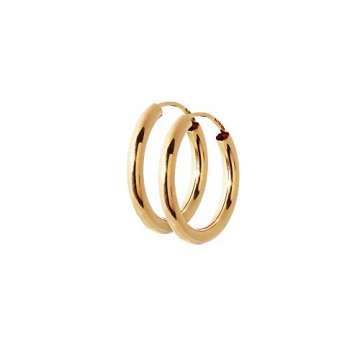 NKlaus Paar 750 Gold gelbgold Creolen Ohrringen Ohrschmuck 2,5mm rund Goldohrringe 20mm 9041 - 3