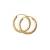 NKlaus Paar 750 Gold gelbgold Creolen Ohrringen Ohrschmuck 2,5mm rund Goldohrringe 20mm 9041 - 1