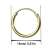 NKlaus PAAR HERREN Creolen ECHT GOLD 333er Ohrring Ohrschmuck Ohrhänger 13 mm 3752 - 3