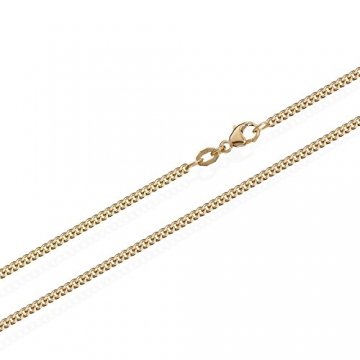 NKlaus Panzerkette 750er Massiv gelb Gold Kette 5888, 55cm lang, 6,7g, 1,7mm Breit - 1