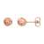Ohrring Kugel Rose Gold 585 Kugel Ohrstecker Rosegold Rotgold Damen Ohrringe 6,00mm 421.00067.1 - 3