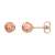 Ohrring Kugel Rose Gold 585 Kugel Ohrstecker Rosegold Rotgold Damen Ohrringe 6,00mm 421.00067.1 - 3