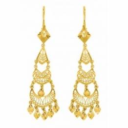 Orientalische Ohrringe aus 18 Karat Gold - 1