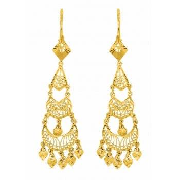 Orientalische Ohrringe aus 18 Karat Gold - 1