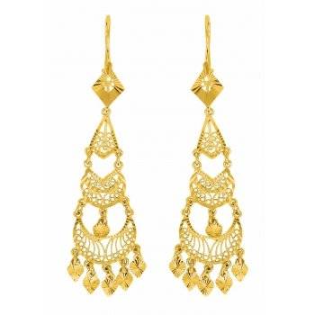 Orientalische Ohrringe aus 18 Karat Gold - 1