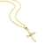 Orovi Damen Diamant Halskette GelbGold 9 Karat (375) Kreuz Anhänger Goldkettet Brillanten 0.03crt - 3