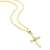 Orovi Damen Diamant Halskette GelbGold 9 Karat (375) Kreuz Anhänger Goldkettet Brillanten 0.03crt - 3
