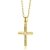 Orovi Damen Diamant Halskette GelbGold 9 Karat (375) Kreuz Anhänger Goldkettet Brillanten 0.03crt - 1