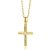 Orovi Damen Diamant Halskette GelbGold 9 Karat (375) Kreuz Anhänger Goldkettet Brillanten 0.03crt - 1