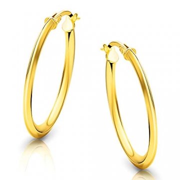 Orovi Damen Gold -Creolen Ohrringe GelbGold Ohrringe 18 Karat (750) Ohr-Schmuck - 1