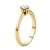 Orovi Damen Ring Gelbgold 0.25 Ct Solitär Diamant Verlobungsring 14 Karat (585) Gold und Diamant Brillanten Ring Handgemacht in Italien - 4