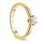 Orovi Damen Ring Gelbgold 0.25 Ct Solitär Diamant Verlobungsring 14 Karat (585) Gold und Diamant Brillanten Ring Handgemacht in Italien - 1