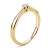Orovi Ring für Damen Verlobungsring Gold Solitärring Diamantring 9 Karat (375) Brillianten 0.09crt GelbGold Ring mit Diamanten Ring Handgemacht in Italien - 4