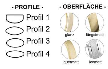 PAARPREIS! Classic Trauringe 333, 375, 585 Gold klassische Eheringe mit Gravur 3mm Breit (14 Karat (585) Gelbgold) - 4