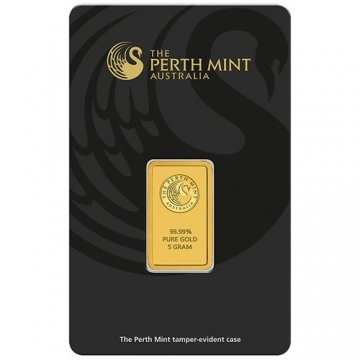Perth Mint 5g Gramm Goldbarren 999.9 Känguru - 1