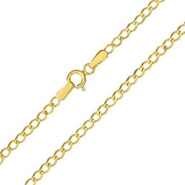 PRINS JEWELS 14 Karat 585 Gold Panzerkette Weit Gelbgold Kette - Breite 3.60 mm (60) - 1