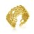 Ring Damen Breit Echt Gold 375 585 750 - Goldring Verstellbar Offen - Größen 48-62 (14 Karat (585) Gelbgold, 53 (16.9)) - 1