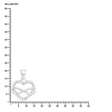 s.Oliver Damen-Halskette mit Herz-Infinity-Anhänger aus 925er Sterling-Silber und Zirkonia weiß - 3