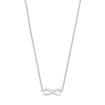 s.Oliver Kette mit Anhänger für Damen infinity, 925er Sterling Silber rhodiniert - 3