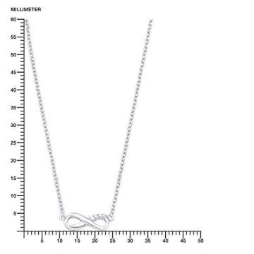 s.Oliver Kette mit Anhänger für Damen infinity, 925er Sterling Silber rhodiniert - 4