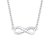 s.Oliver Kette mit Anhänger für Damen infinity, 925er Sterling Silber rhodiniert - 1