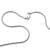Schlangenkette 925 Silber Rhodiniert Breite 1,20mm Flexibel Halskette Collier Damenkette NEU (31442012) (38 Zentimeter) - 3